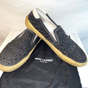 Saint Laurent by Hedi Slimane Sneakers RARE Studded Skate Size 10.5/43.5 80% OFF